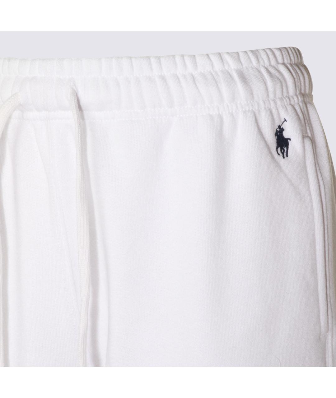 POLO RALPH LAUREN Белые хлопковые спортивные брюки и шорты, фото 4
