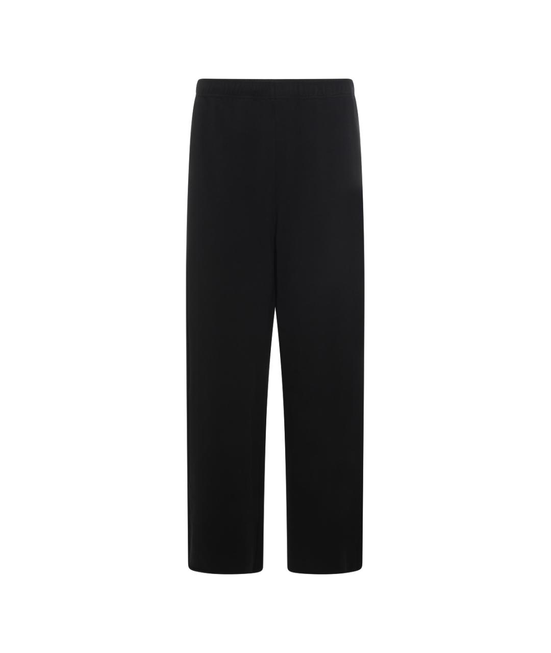 MM6 MAISON MARGIELA Черные хлопковые прямые брюки, фото 1