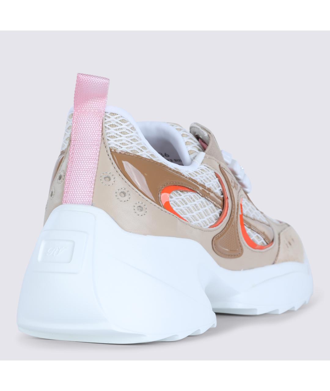 ROGER VIVIER Бежевые кожаные кроссовки, фото 4