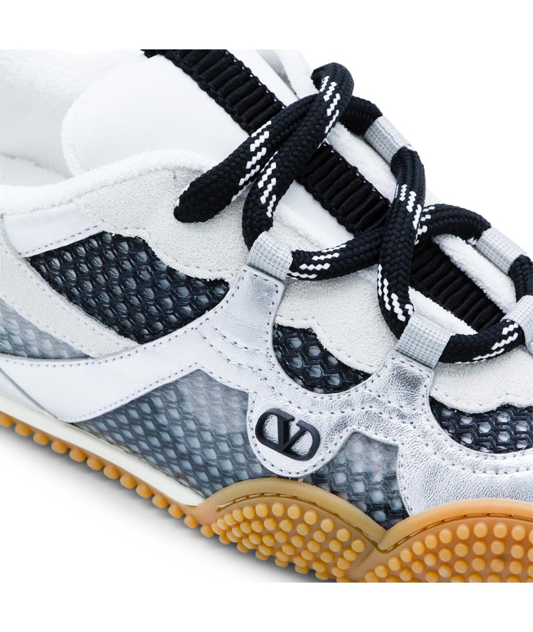 VALENTINO Белые кожаные кроссовки, фото 4