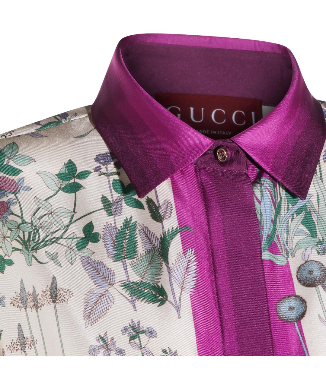 GUCCI Мульти шелковая рубашка, фото 3