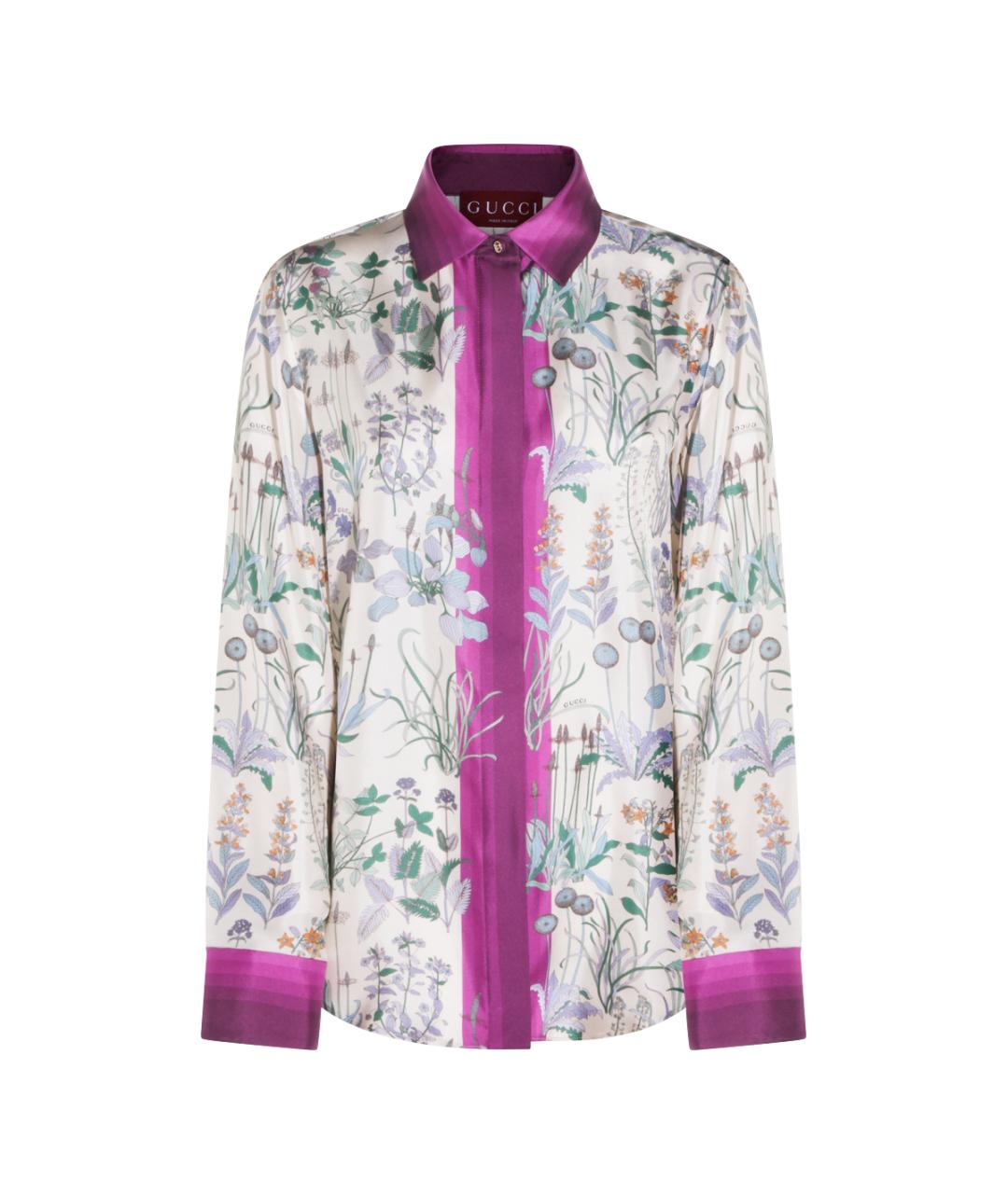 GUCCI Мульти шелковая рубашка, фото 1