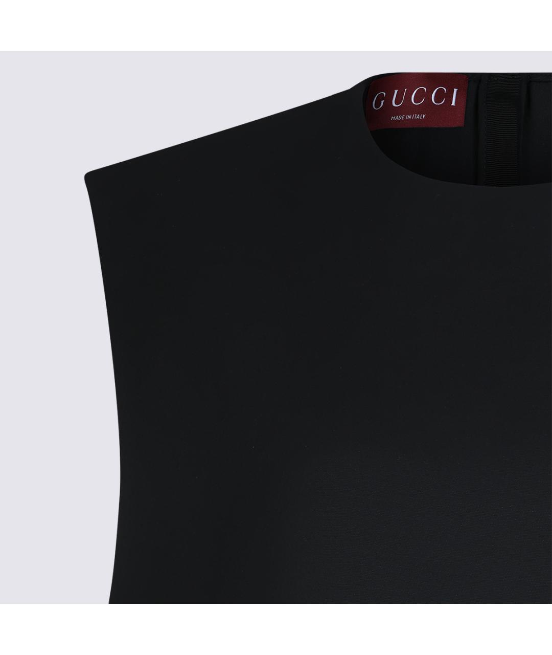 GUCCI Мульти шелковое коктейльное платье, фото 5