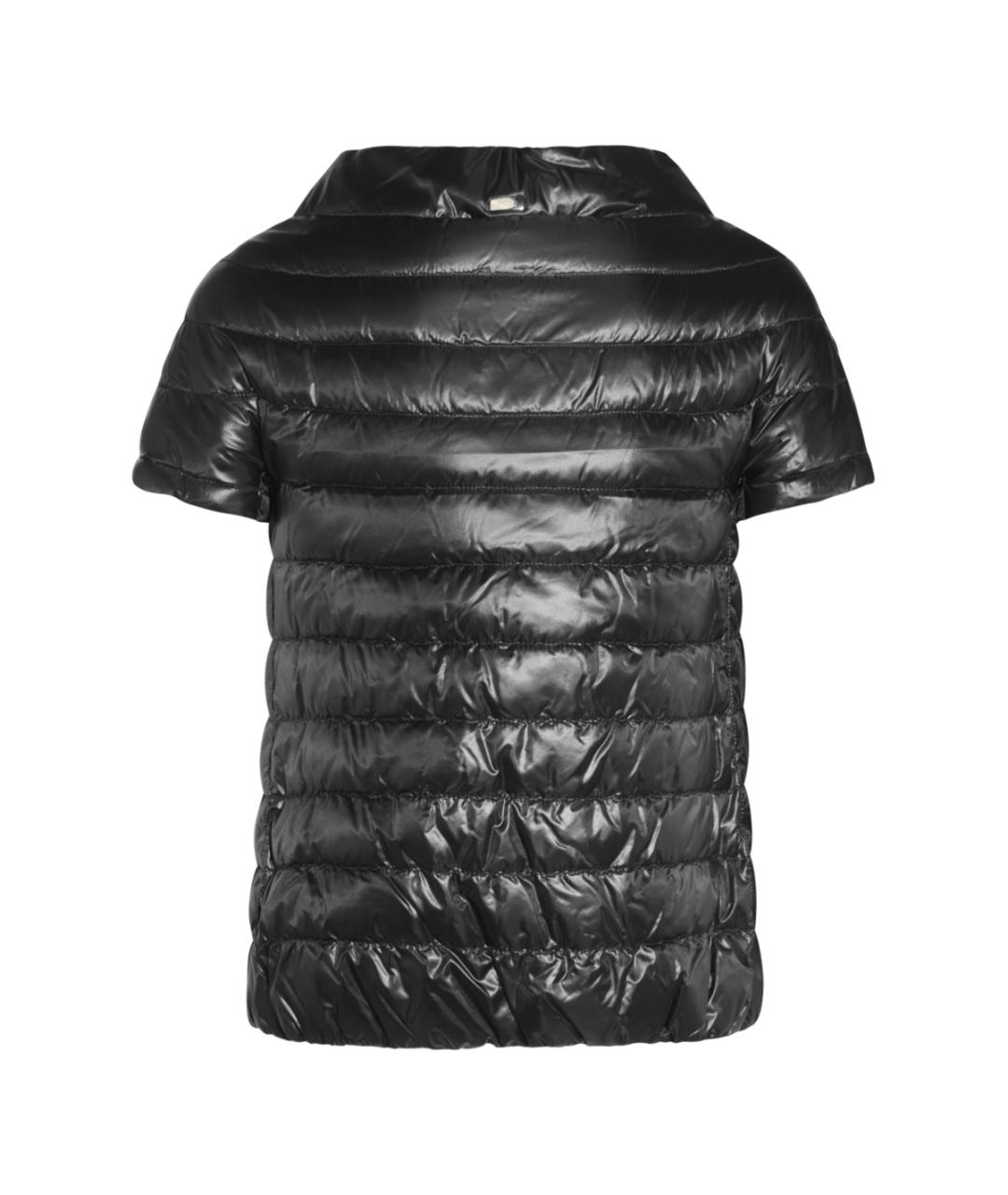 HERNO Черный полиамидовый пуховик, фото 2
