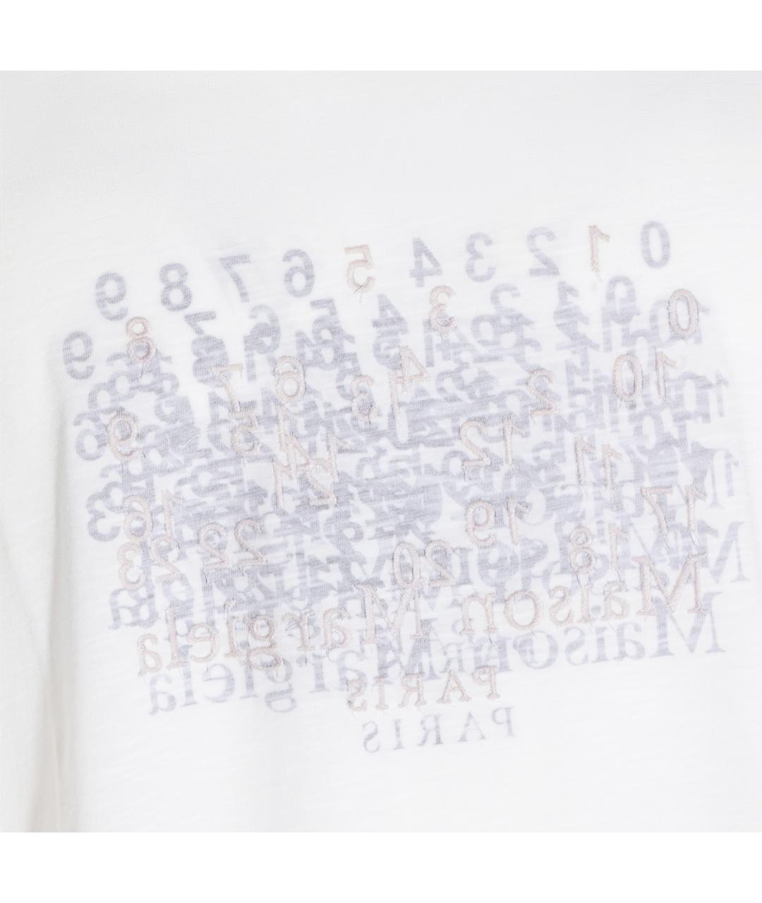MAISON MARGIELA Белая хлопковая футболка, фото 3