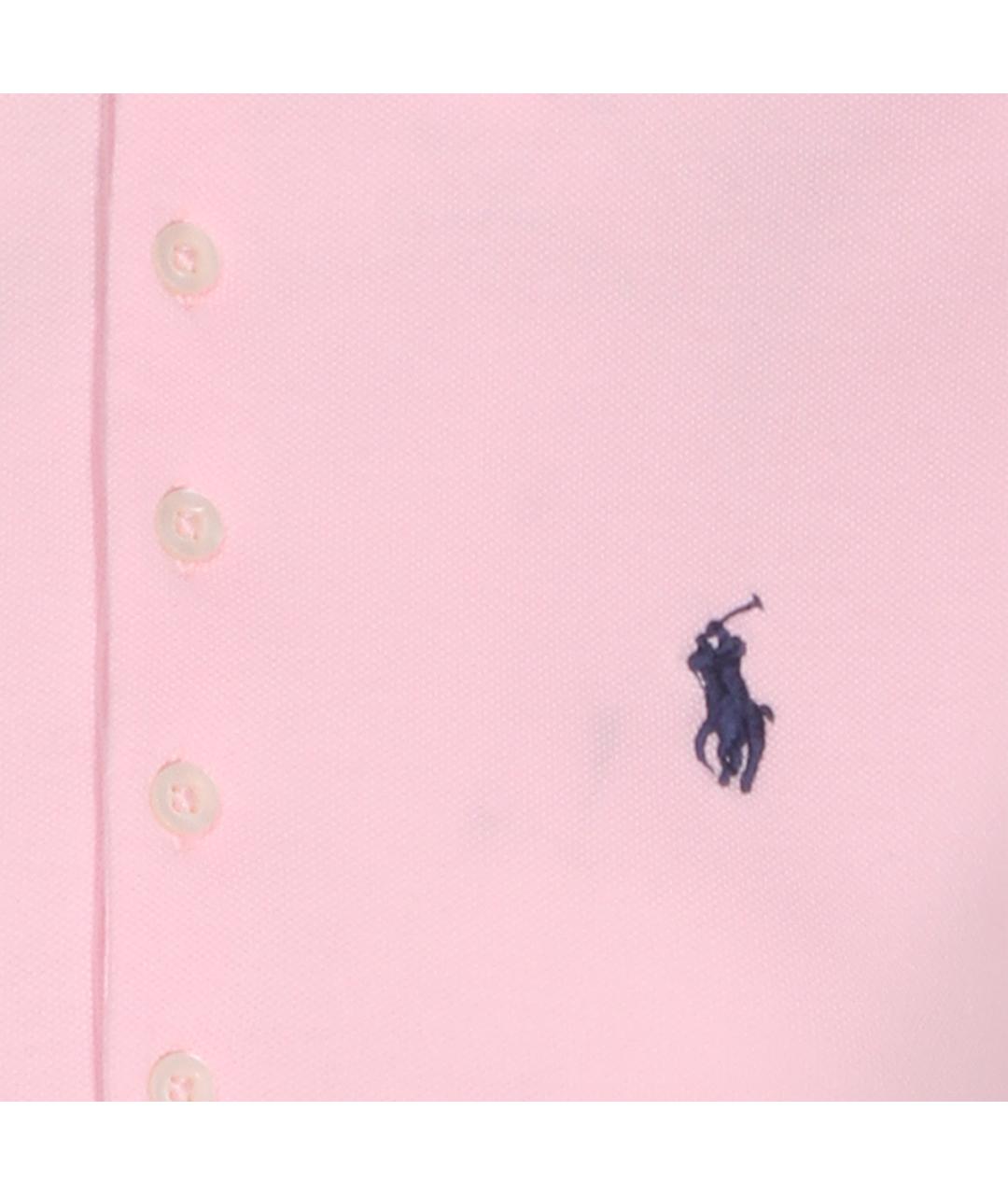 POLO RALPH LAUREN Розовая хлопковая футболка, фото 4