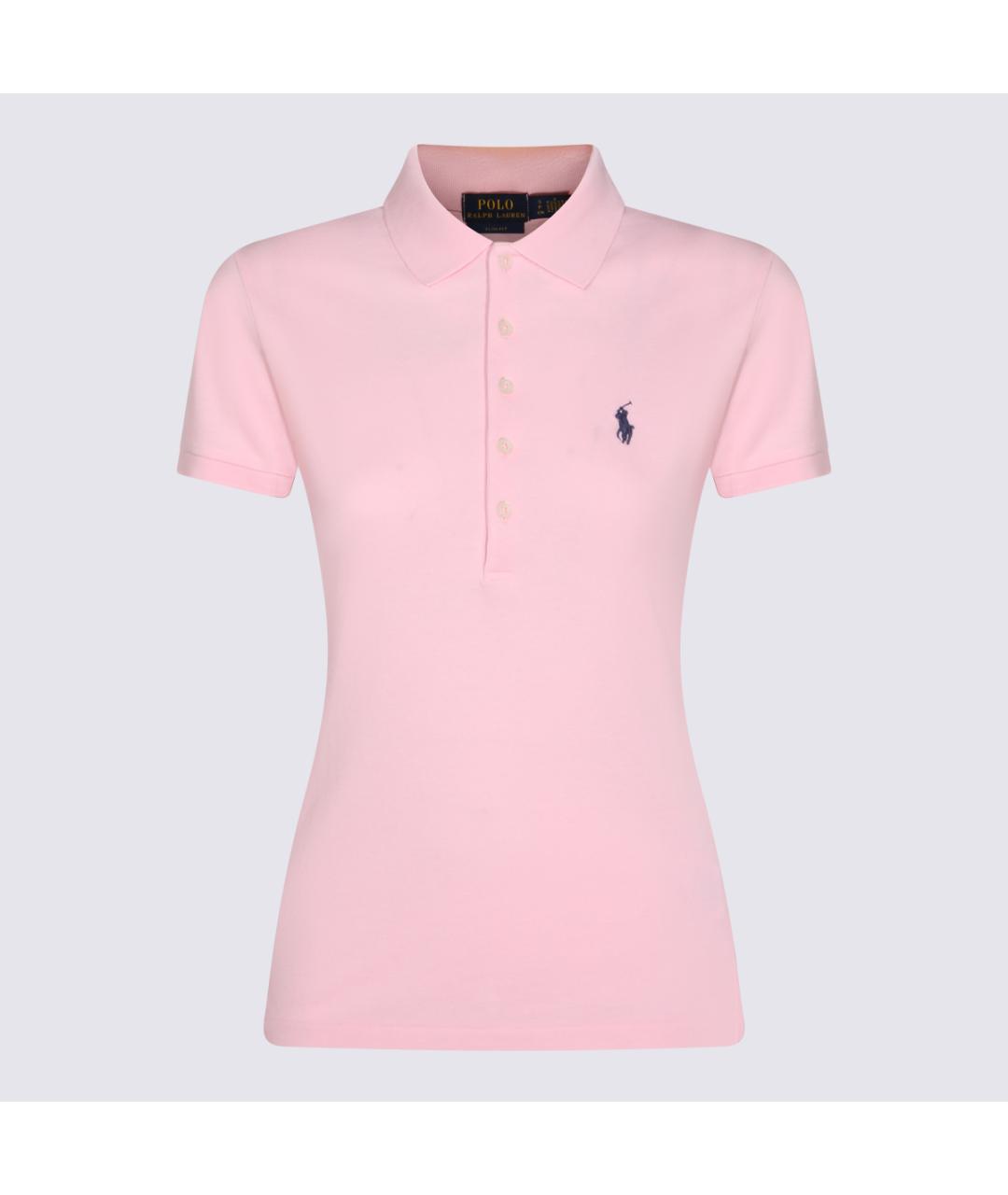 POLO RALPH LAUREN Розовая хлопковая футболка, фото 2