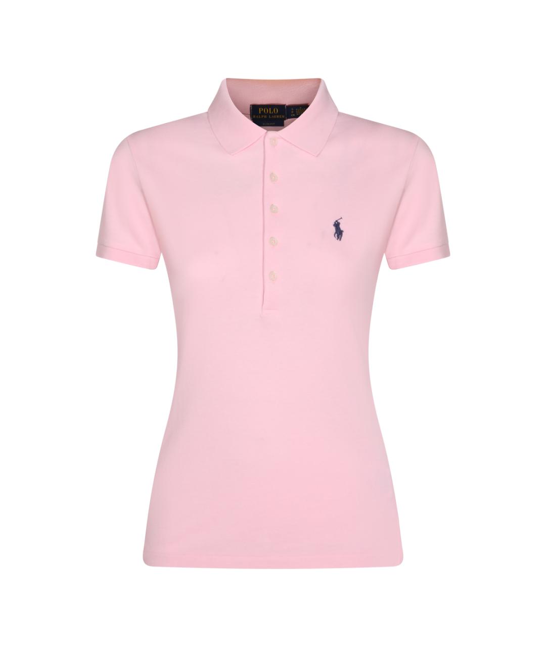 POLO RALPH LAUREN Розовая хлопковая футболка, фото 1