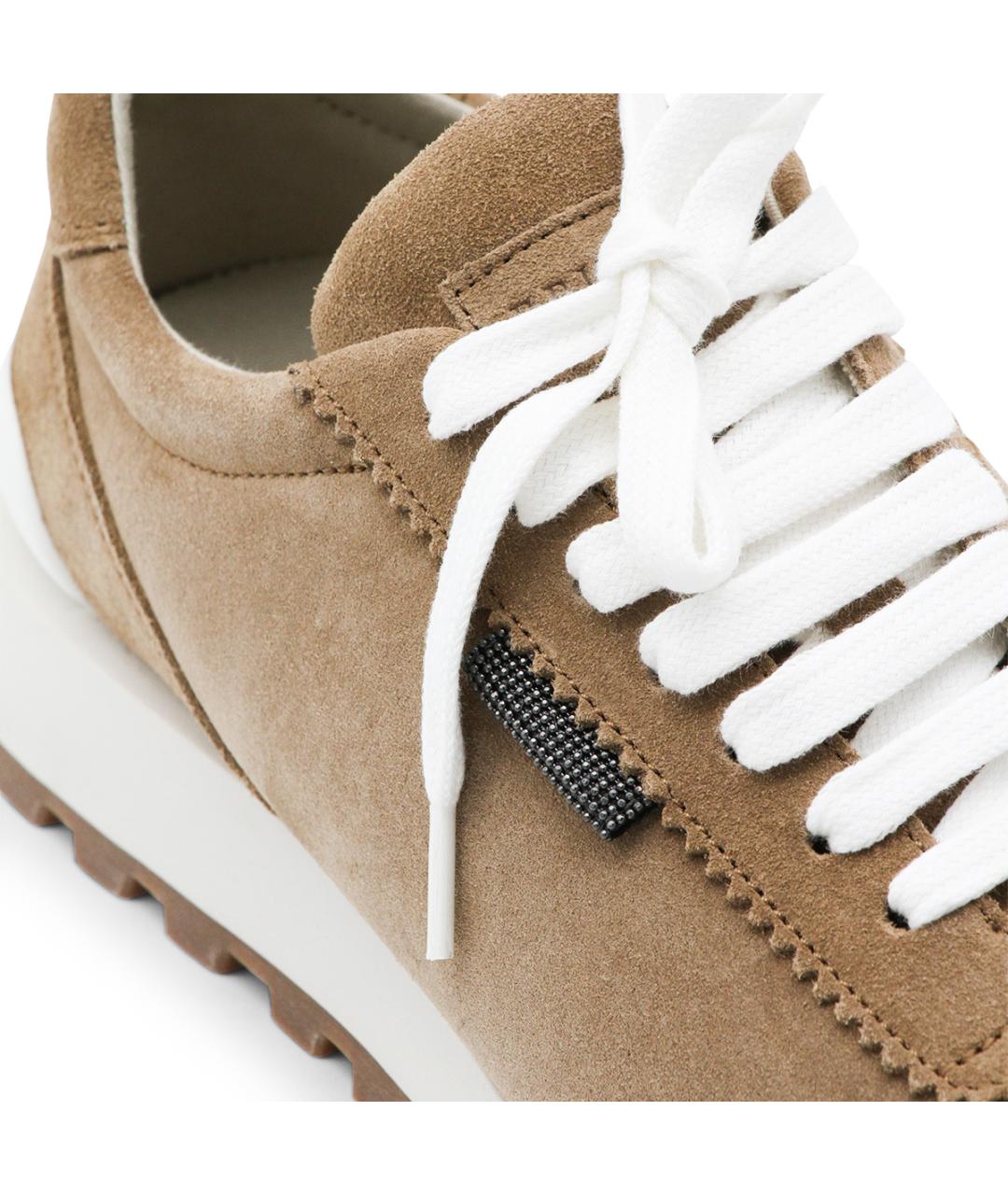 BRUNELLO CUCINELLI Коричневые замшевые кроссовки, фото 4