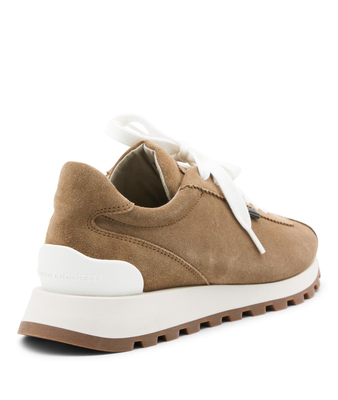 BRUNELLO CUCINELLI Коричневые замшевые кроссовки, фото 3