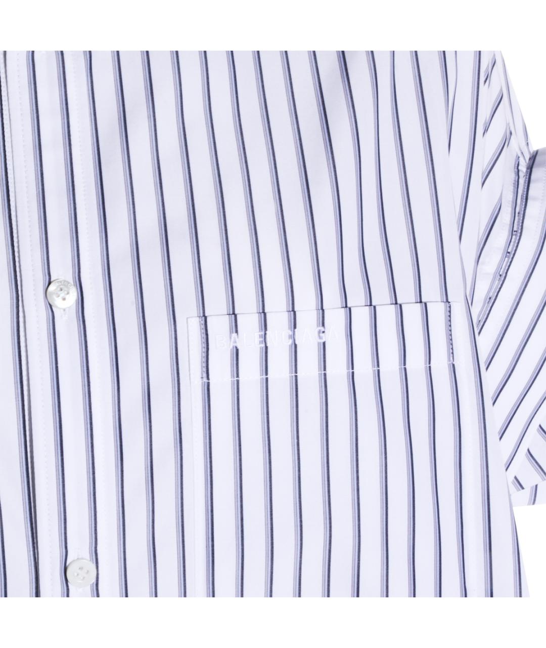 BALENCIAGA Голубая хлопковая рубашка, фото 3