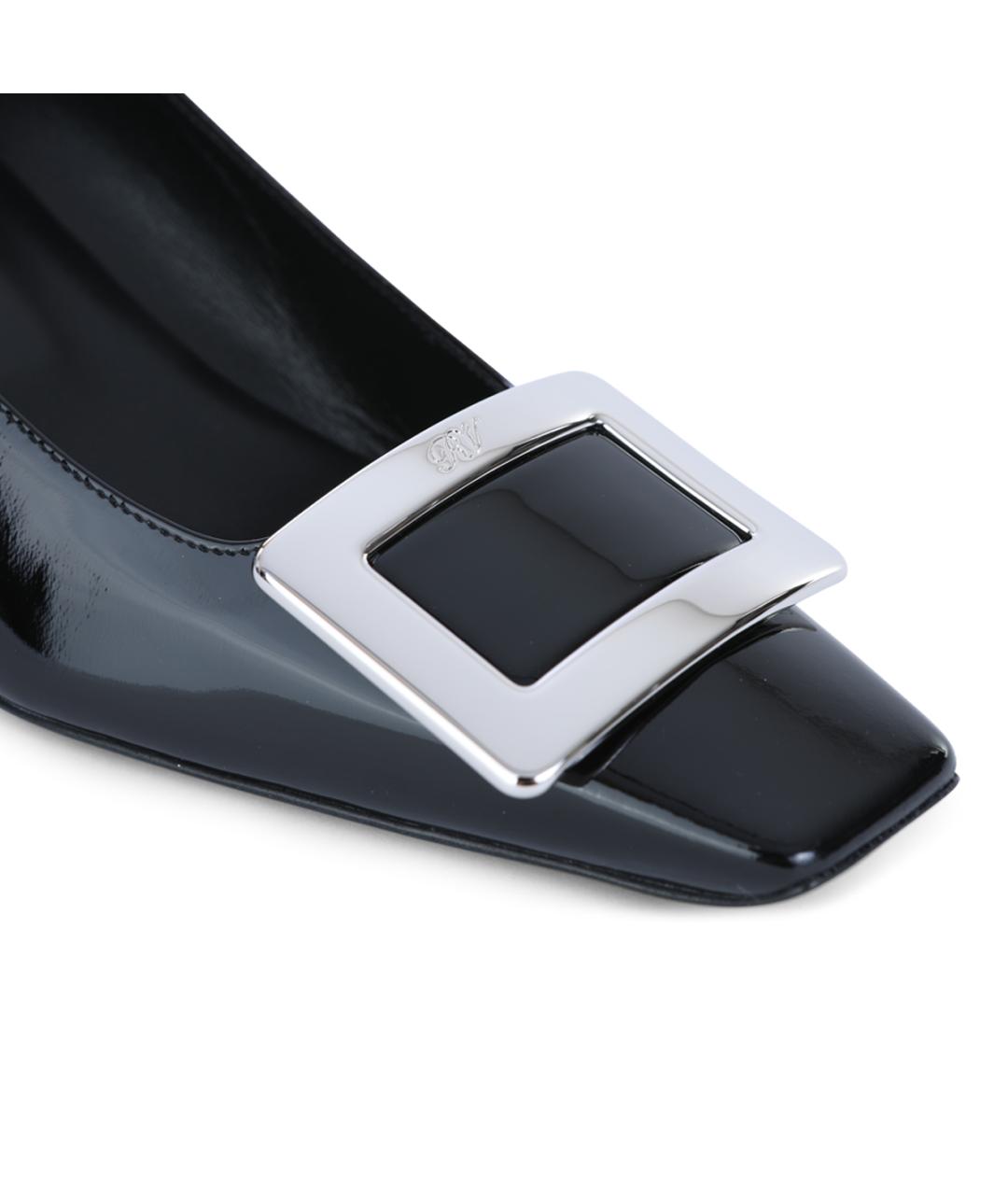 ROGER VIVIER Черные туфли из лакированной кожи, фото 4