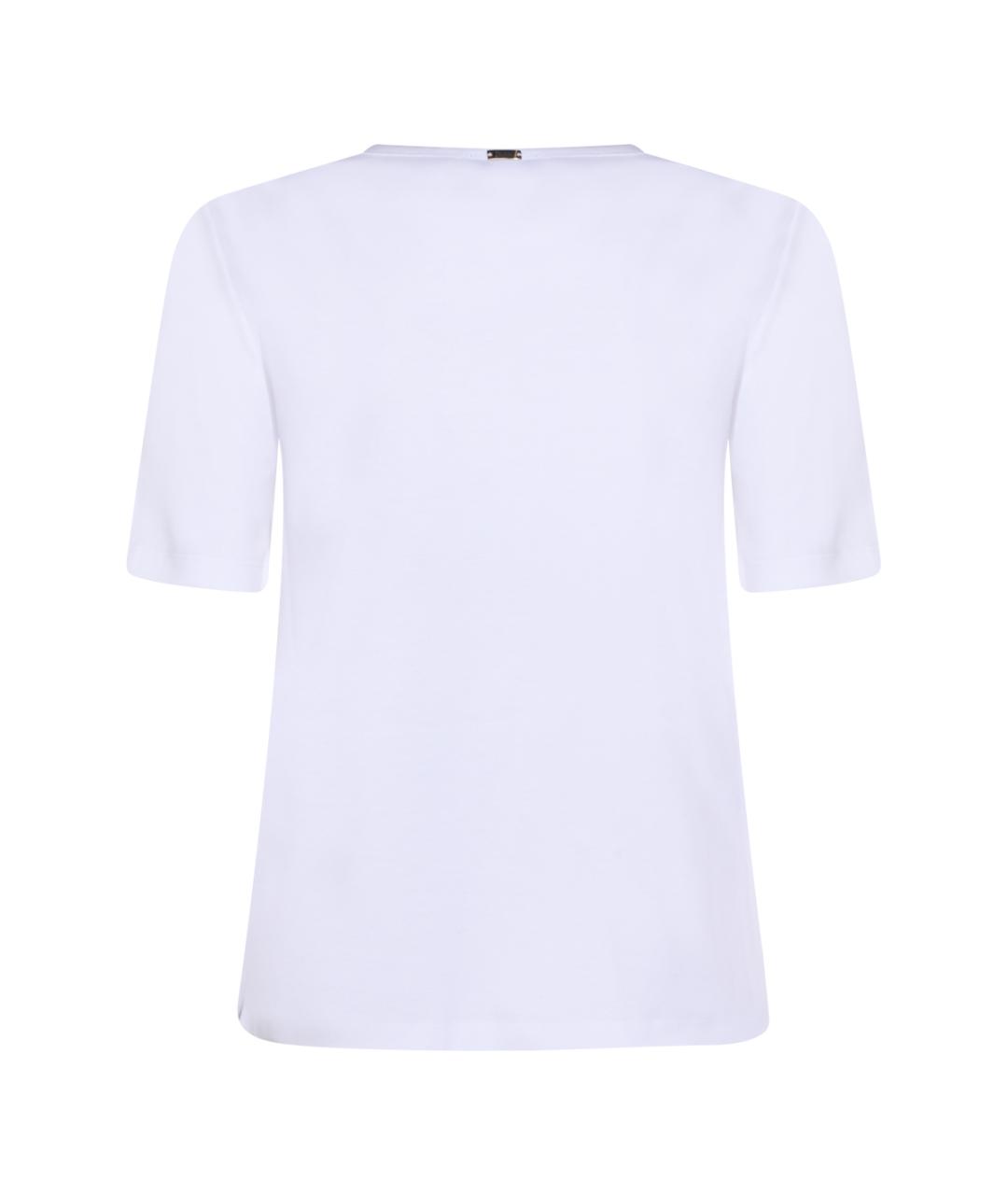 HERNO Белая хлопковая футболка, фото 2