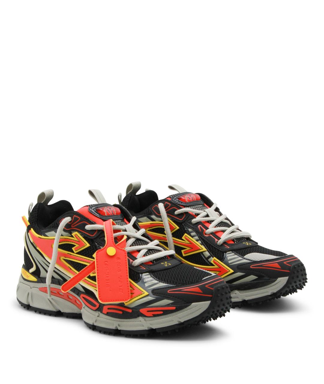 OFF-WHITE Мульти текстильные низкие кроссовки / кеды, фото 2