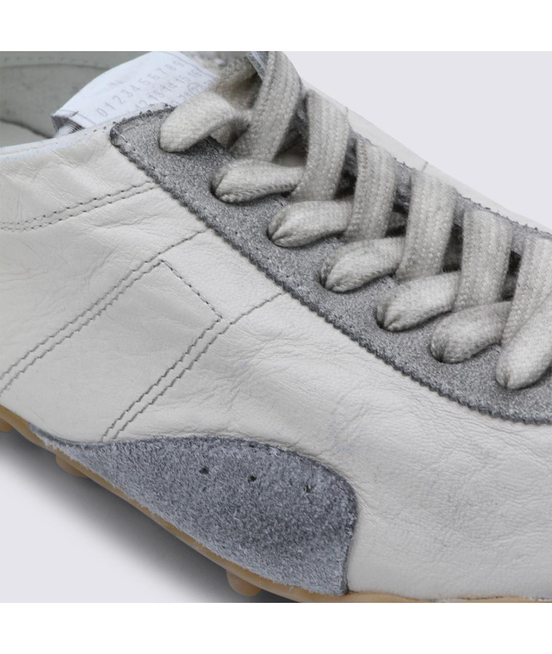 MAISON MARGIELA Белые кожаные кроссовки, фото 5