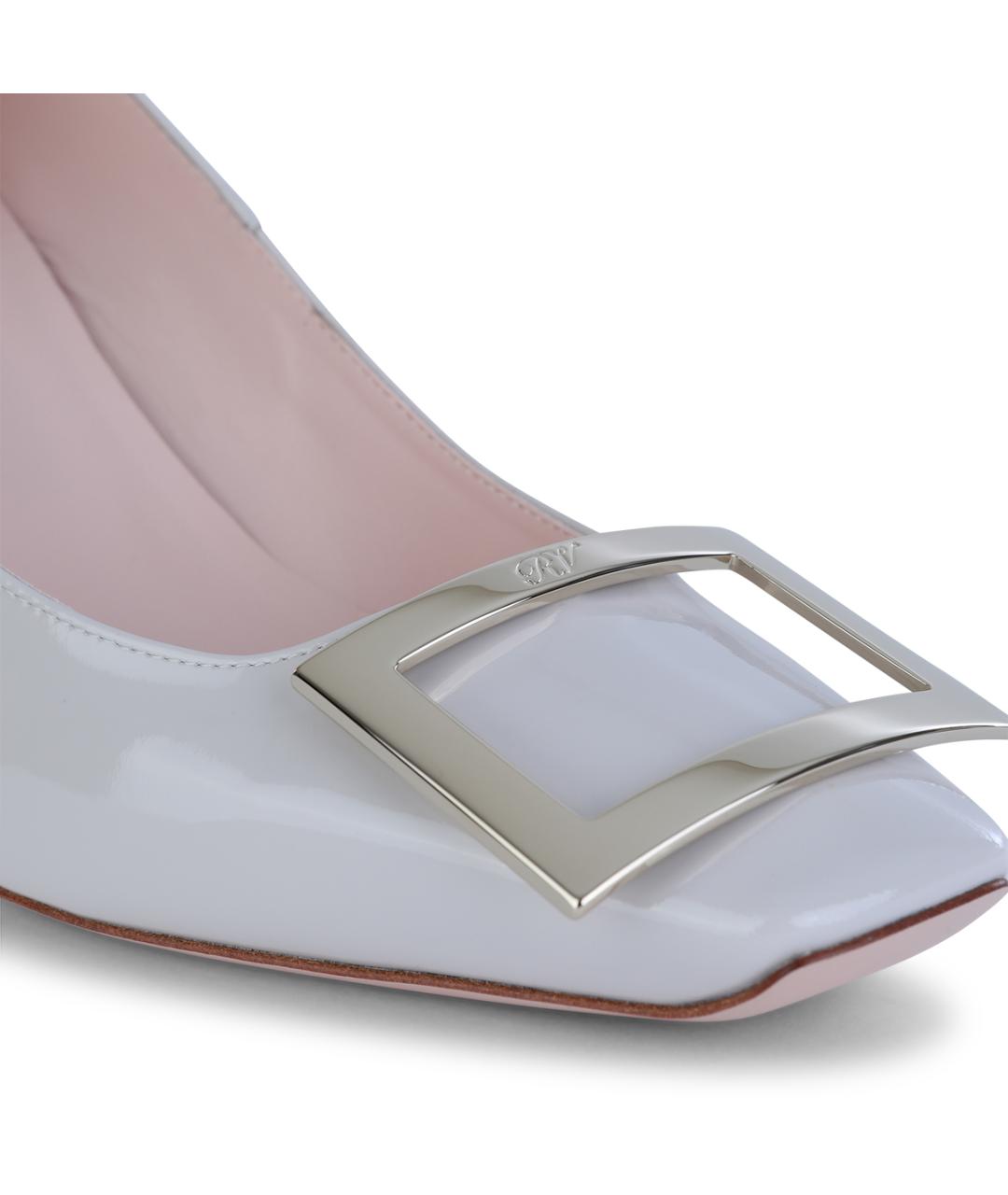 ROGER VIVIER Белые кожаные туфли, фото 4