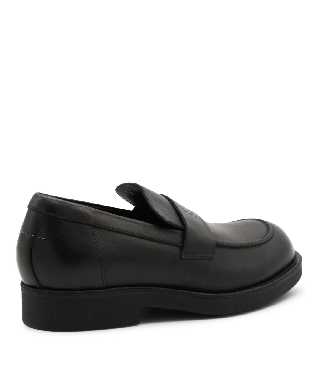 MM6 MAISON MARGIELA Черные кожаные лоферы, фото 3