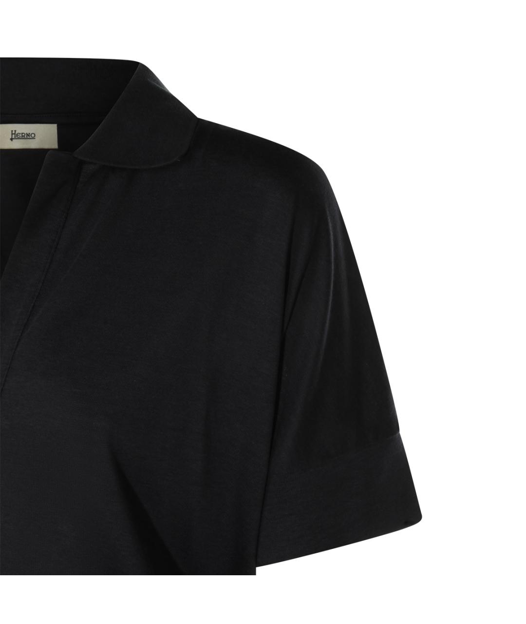 HERNO Темно-синяя футболка, фото 3