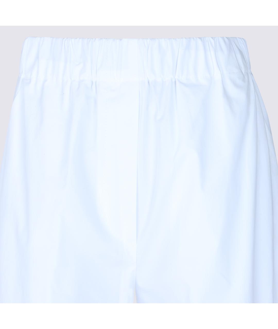 ANTONELLI FIRENZE Белые хлопко-эластановые прямые брюки, фото 5