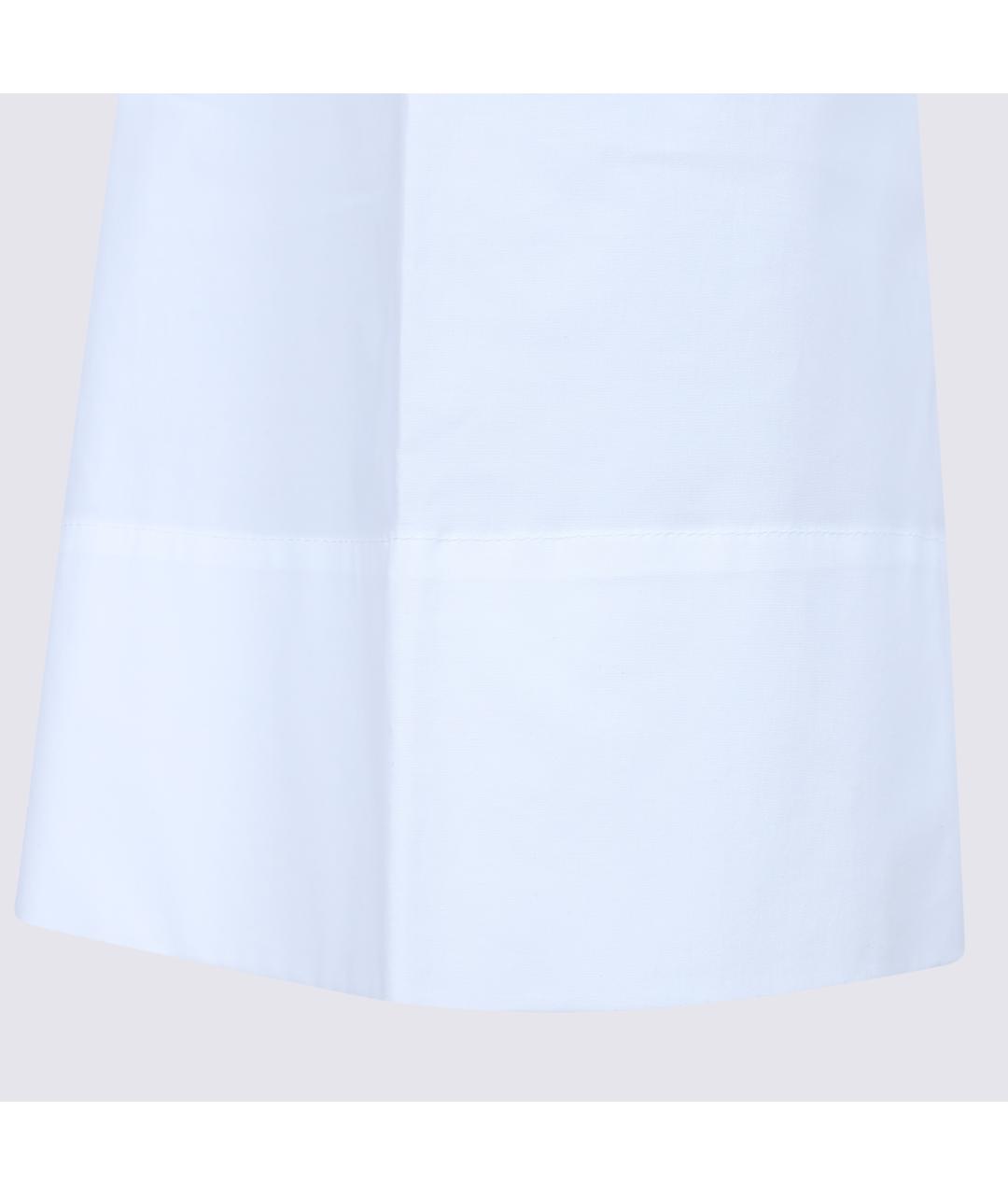 ANTONELLI FIRENZE Белые хлопко-эластановые прямые брюки, фото 7