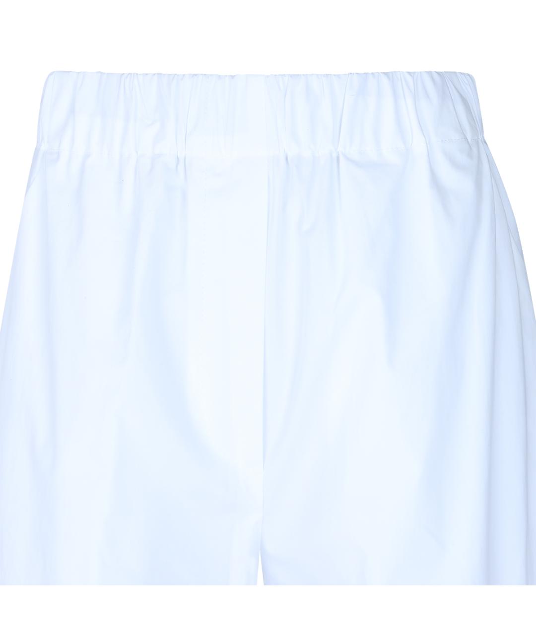 ANTONELLI FIRENZE Белые хлопко-эластановые прямые брюки, фото 6