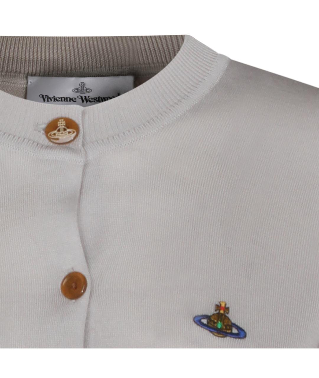 VIVIENNE WESTWOOD Серый шерстяной кардиган, фото 3