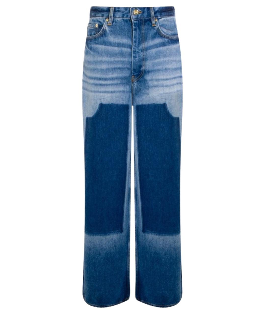 GANNI Синие прямые джинсы, фото 1