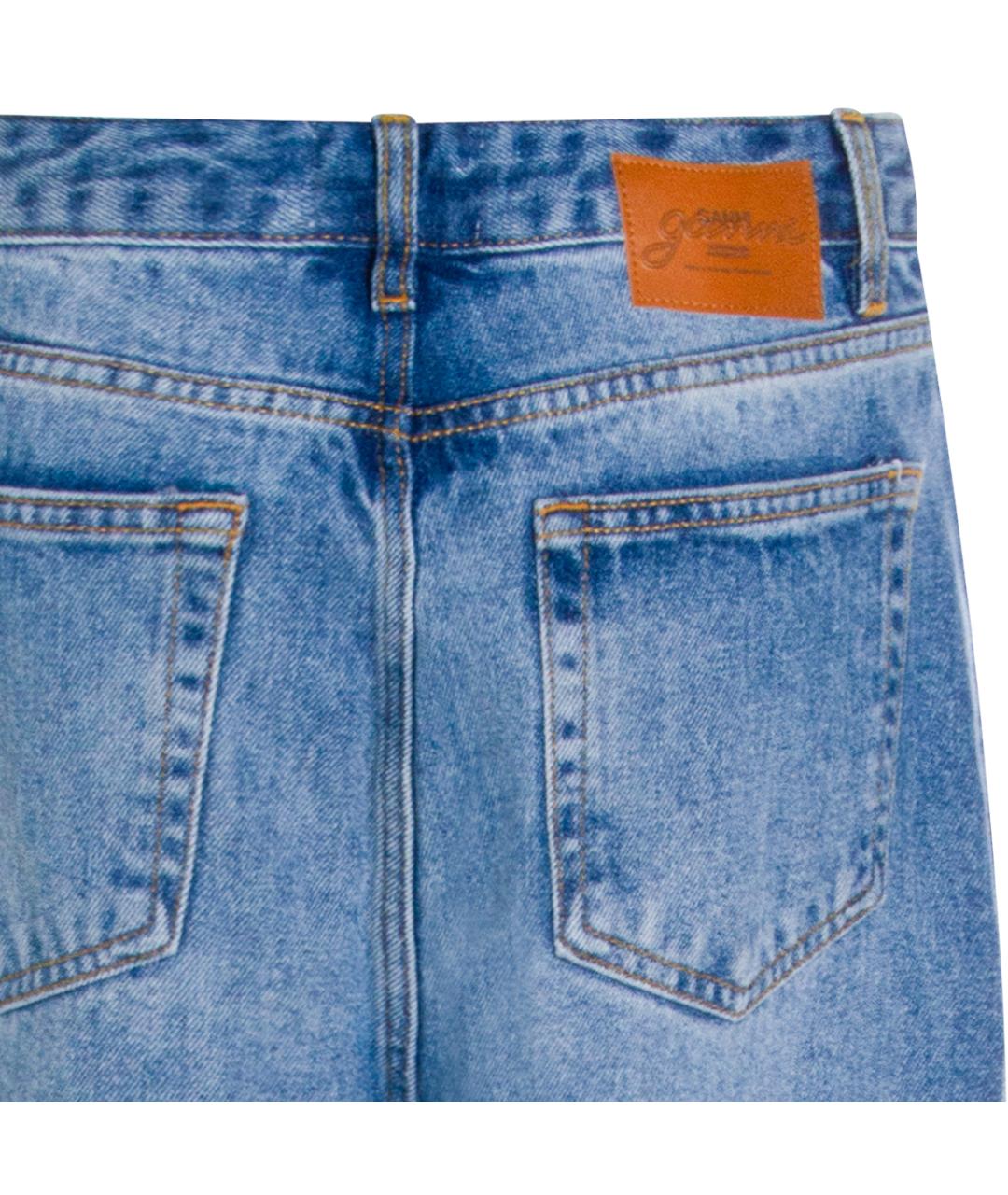 GANNI Синие прямые джинсы, фото 5