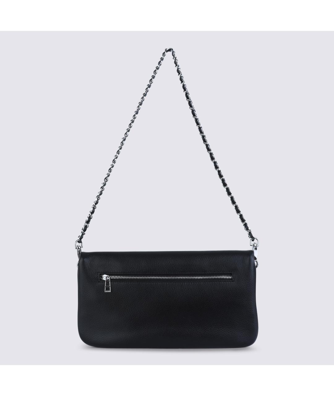 ZADIG & VOLTAIRE Черная кожаная сумка через плечо, фото 4