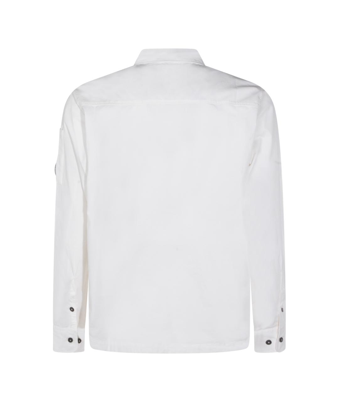 CP COMPANY Белая хлопковая кэжуал рубашка, фото 2