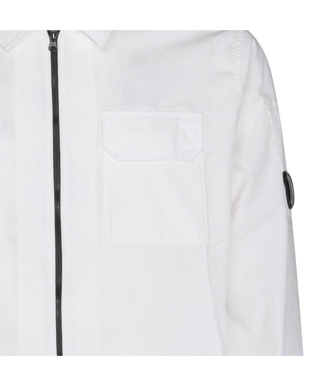 CP COMPANY Белая хлопковая кэжуал рубашка, фото 3