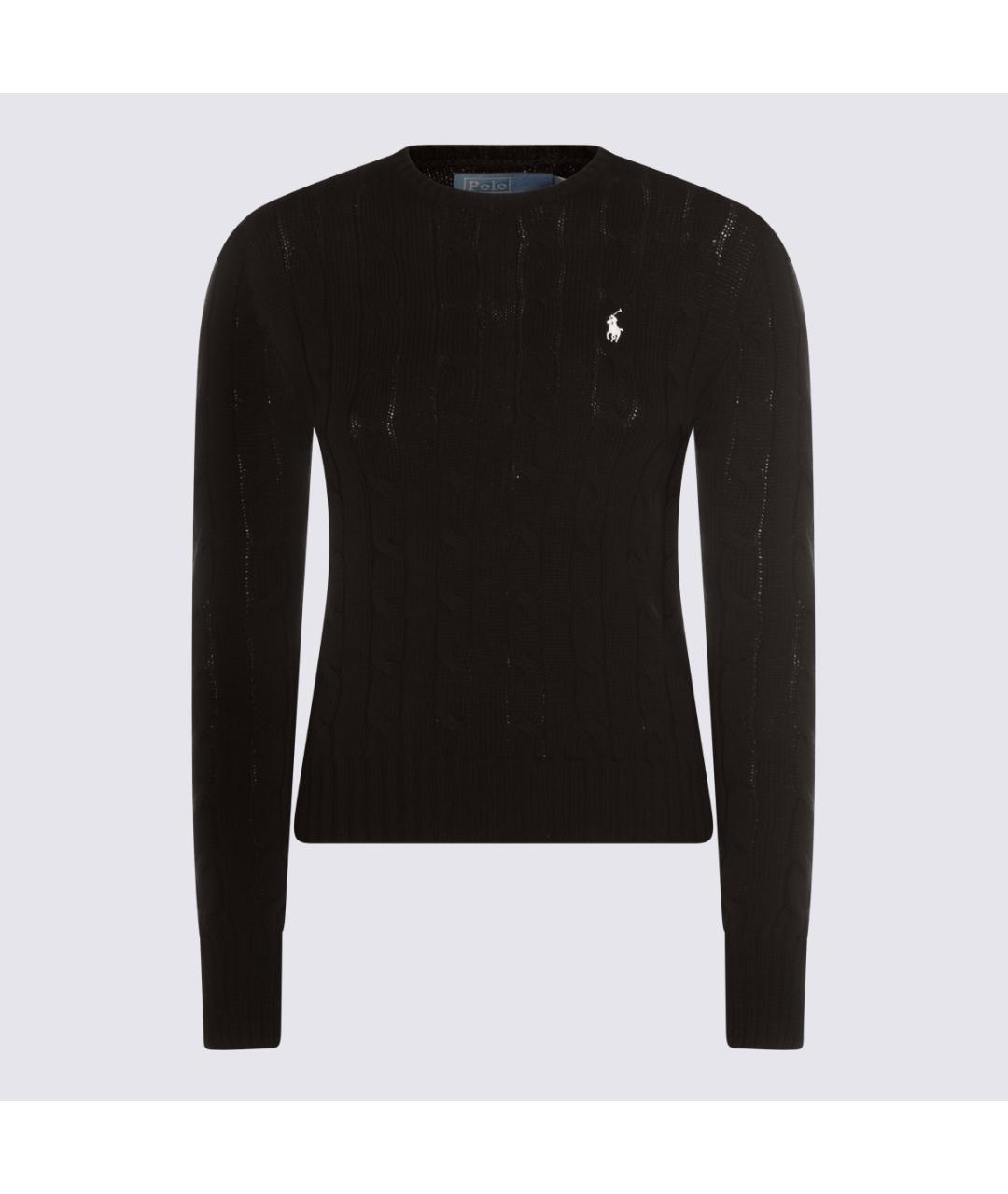 POLO RALPH LAUREN Черный хлопковый джемпер / свитер, фото 2