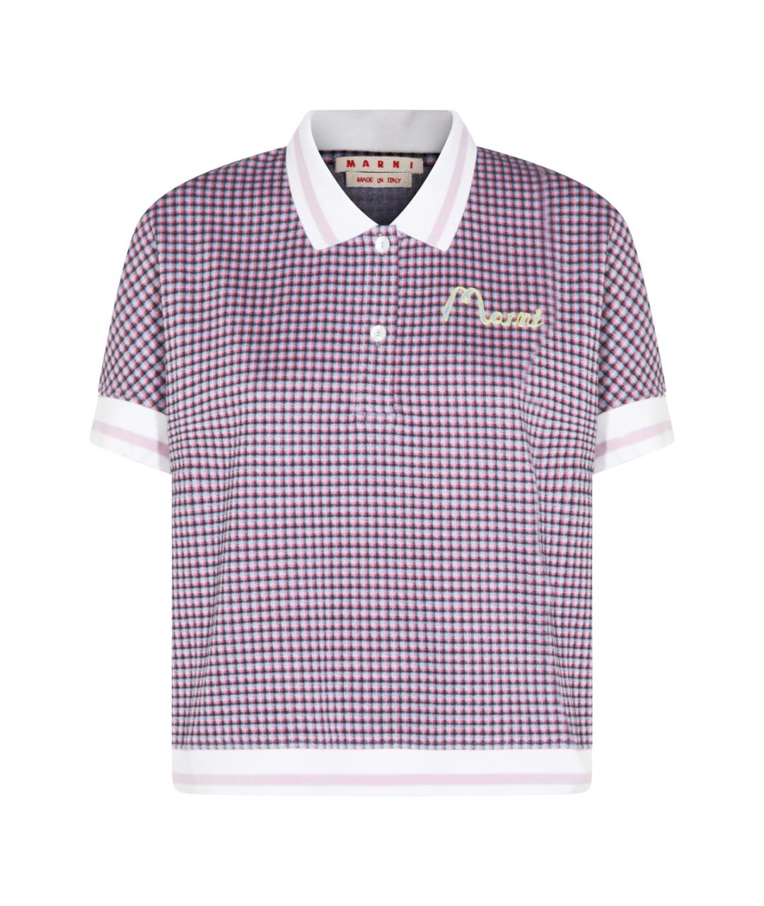 MARNI Розовая хлопковая футболка, фото 1