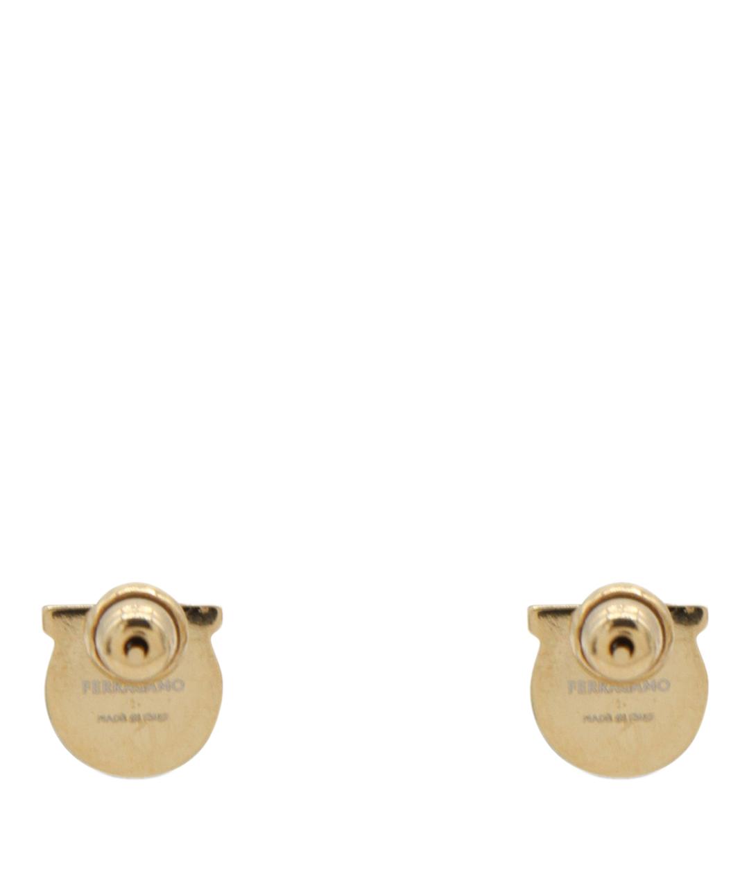 FERRAGAMO Золотые металлические серьги, фото 2