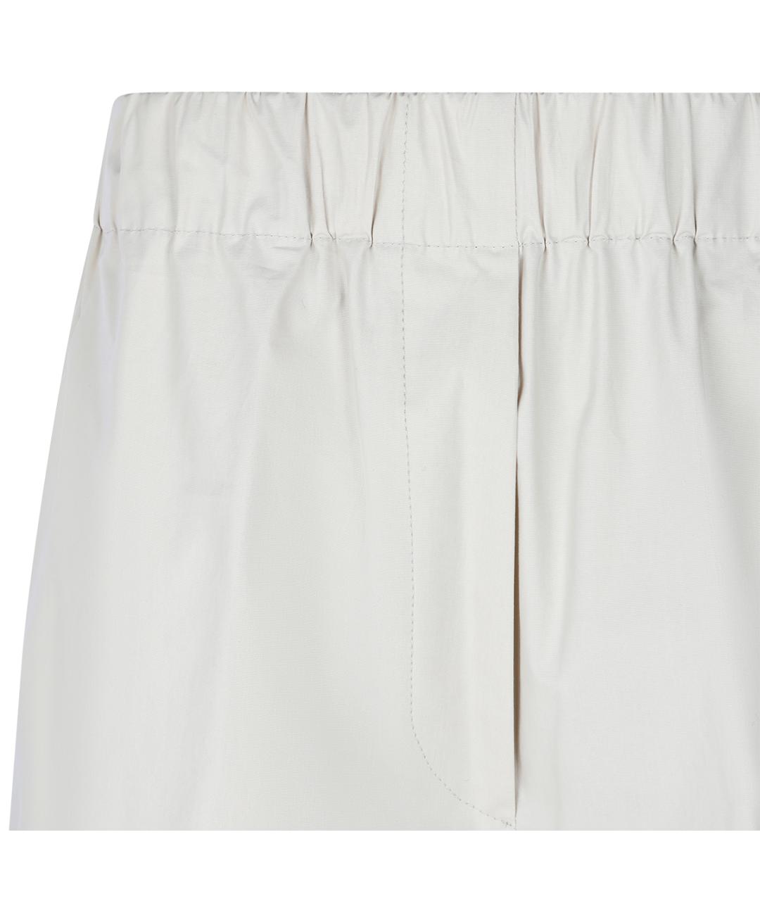 ANTONELLI FIRENZE Бежевые хлопко-эластановые прямые брюки, фото 6