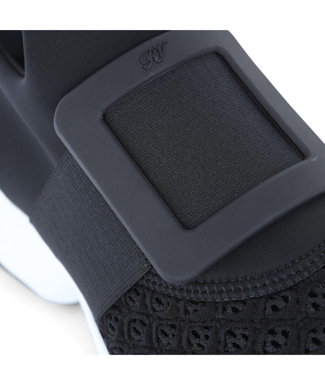 ROGER VIVIER Черные текстильные кроссовки, фото 4