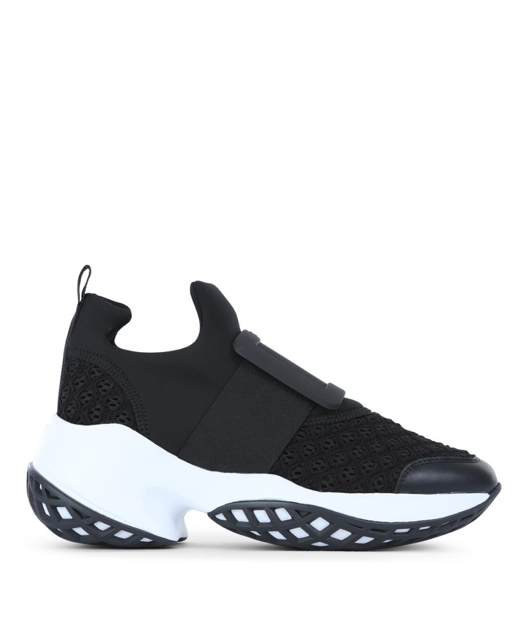 ROGER VIVIER Черные текстильные кроссовки, фото 1