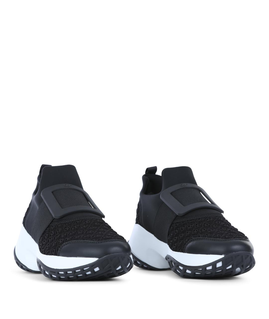 ROGER VIVIER Черные текстильные кроссовки, фото 2