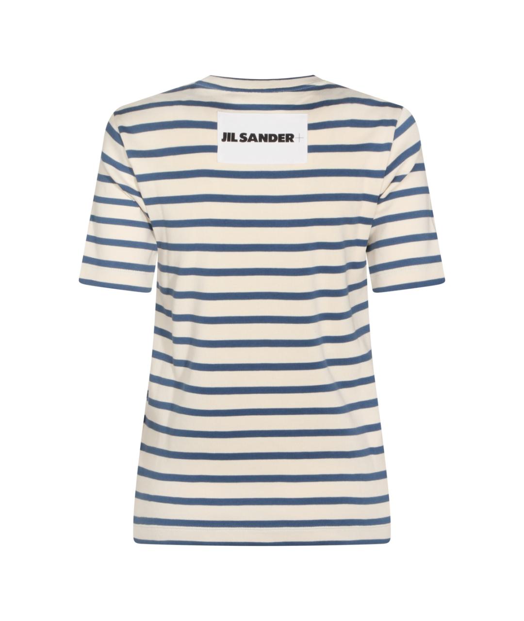 JIL SANDER Бежевая хлопковая футболка, фото 2