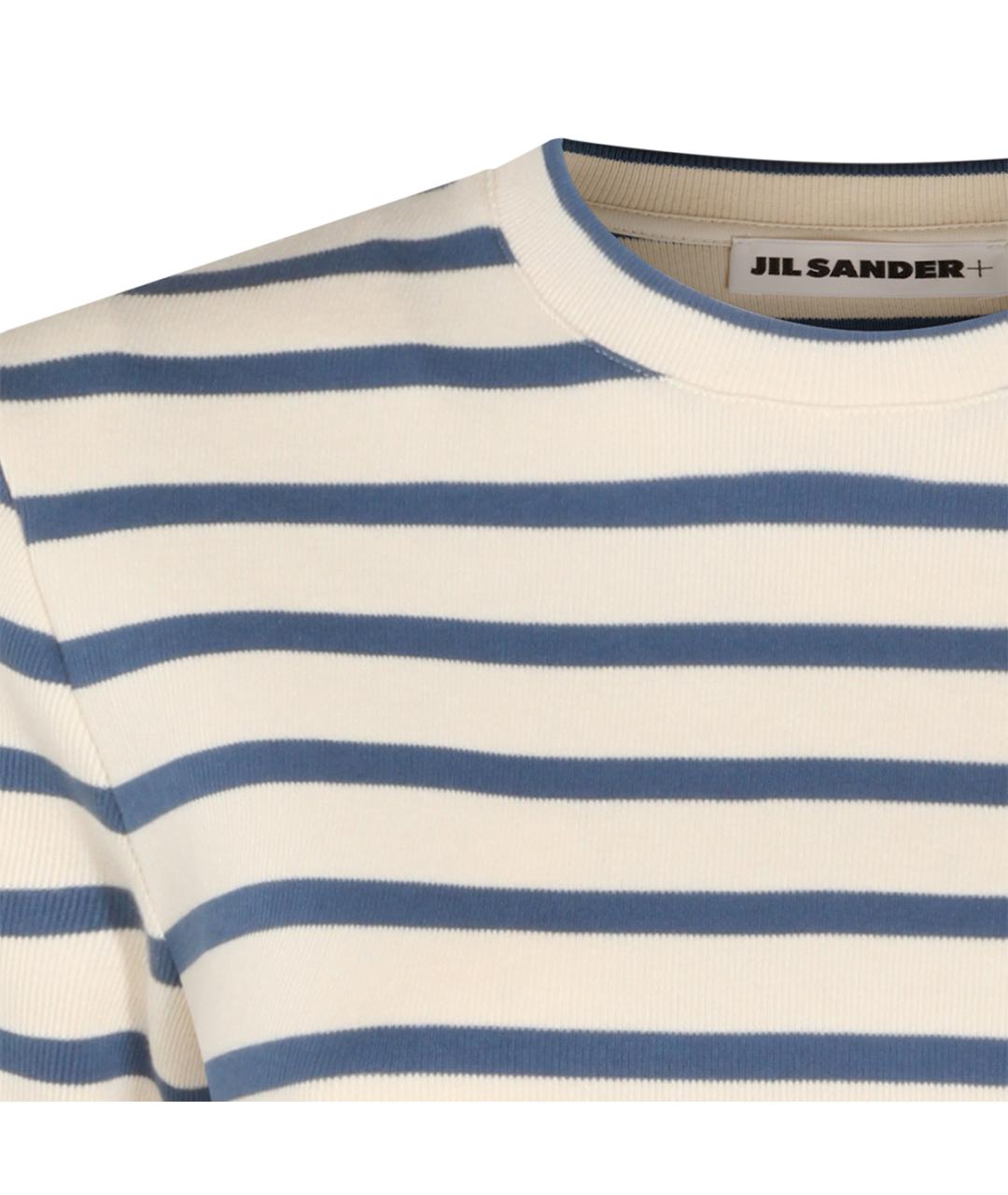 JIL SANDER Бежевая хлопковая футболка, фото 3