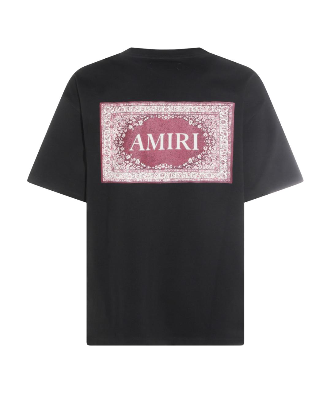 AMIRI Черная хлопковая футболка, фото 2