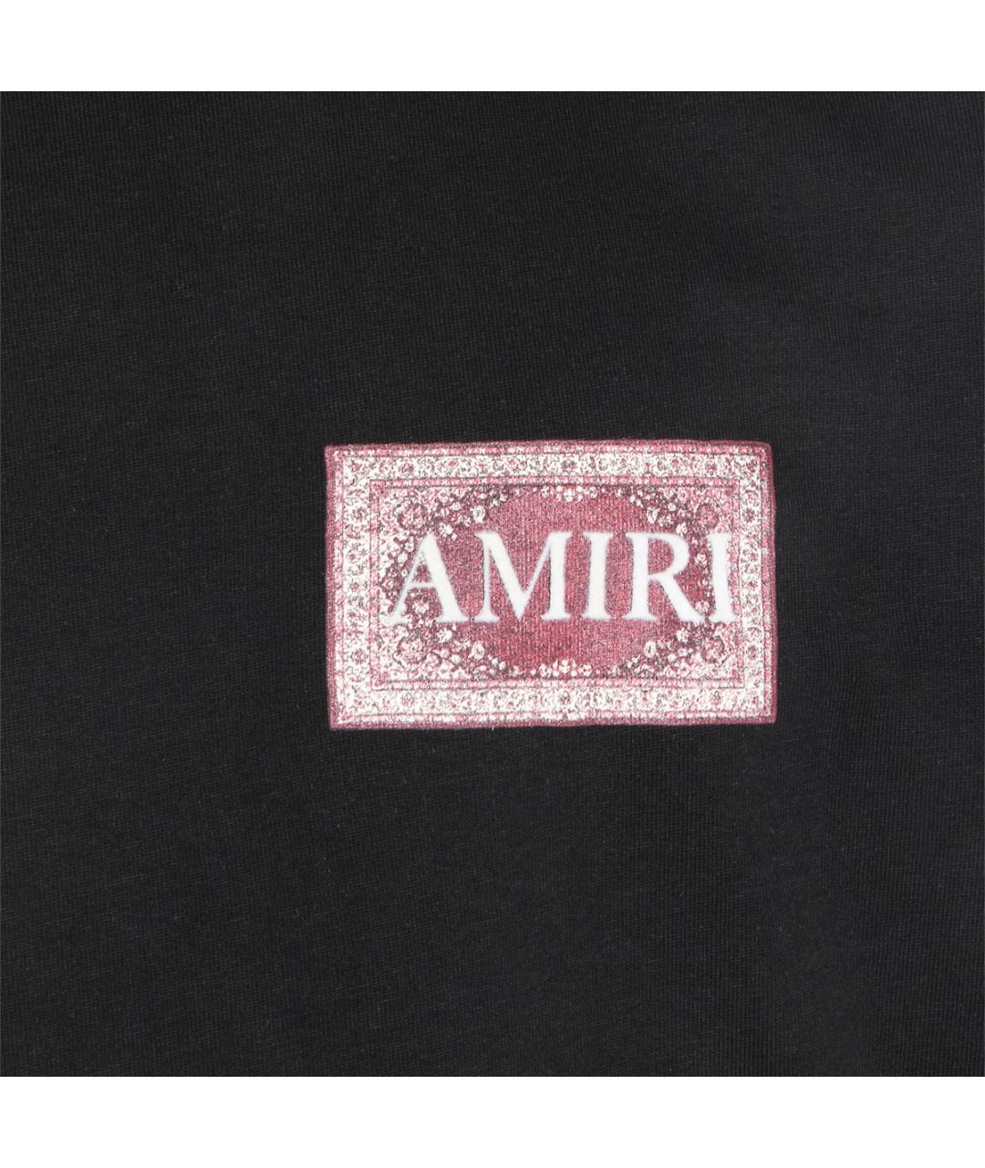 AMIRI Черная хлопковая футболка, фото 3