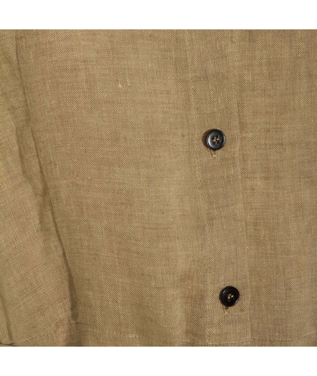 ANTONELLI FIRENZE Бежевое льняное повседневное платье, фото 4