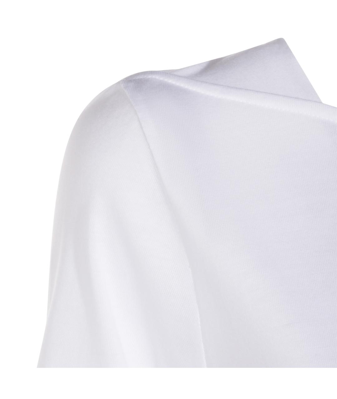 HERNO Белое хлопковое повседневное платье, фото 4