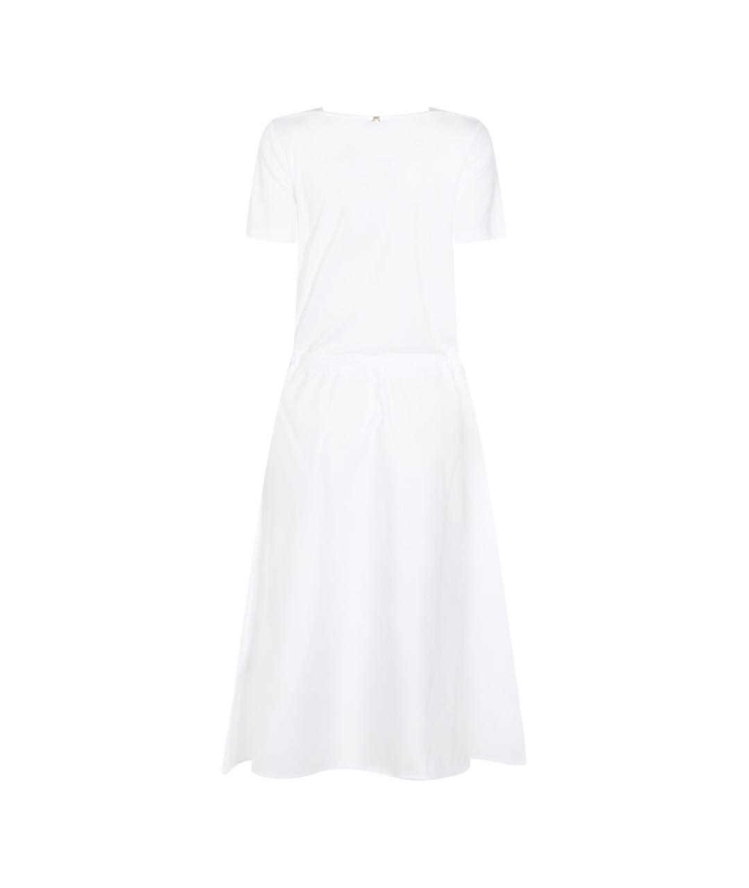 HERNO Белое хлопковое повседневное платье, фото 2