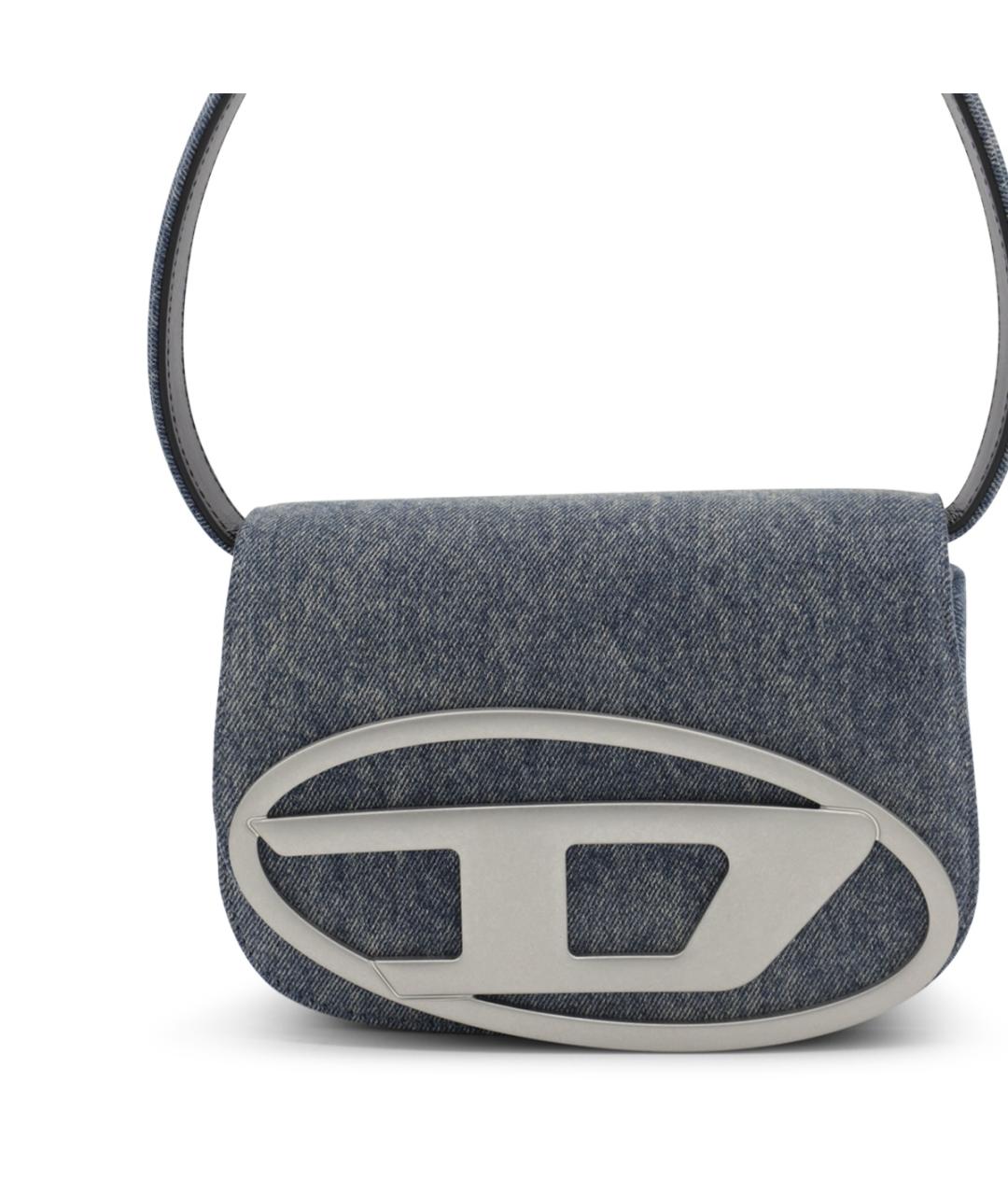 DIESEL Синяя тканевая сумка через плечо, фото 4