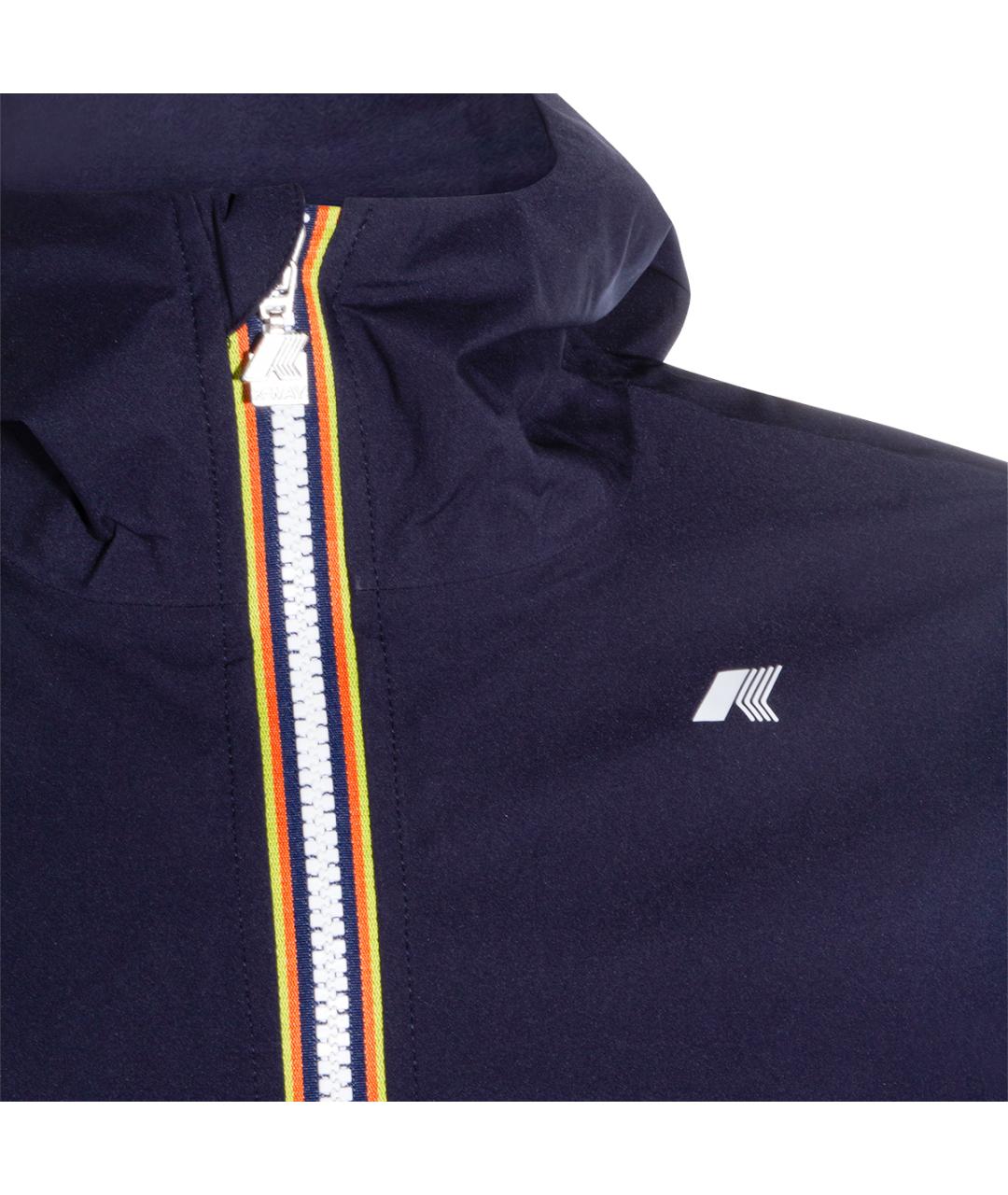 K-WAY Синяя полиэстеровая куртка, фото 3