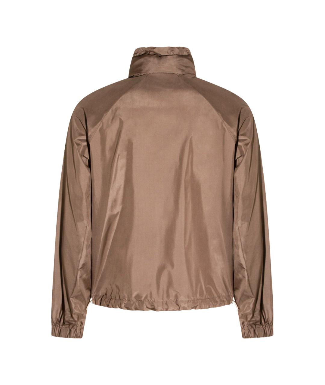 BRUNELLO CUCINELLI Коричневая шелковая куртка, фото 2