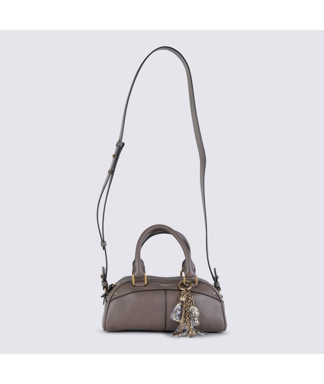CHLOE Серая кожаная сумка тоут, фото 2