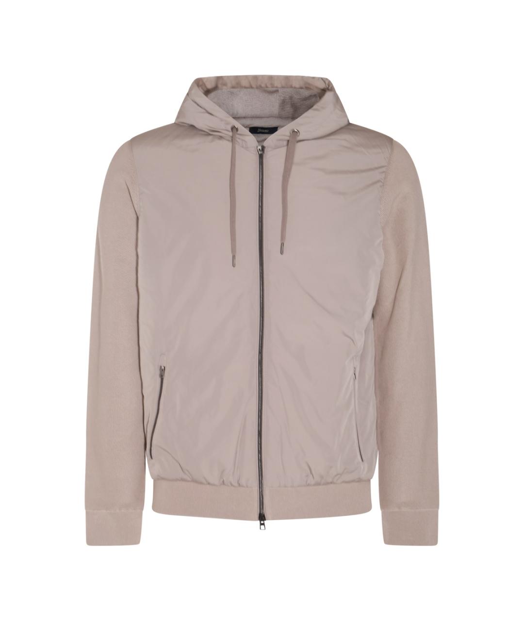 HERNO Бежевая хлопковая куртка, фото 1